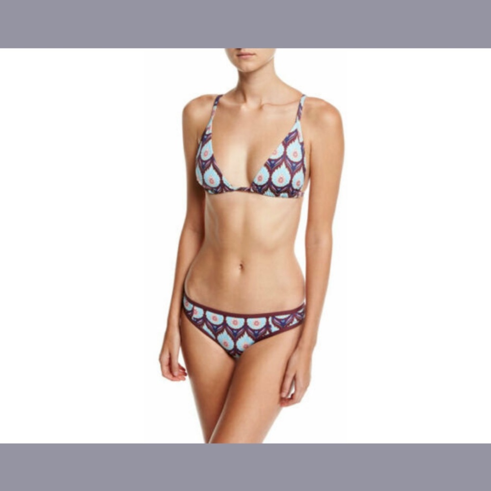 NEW Tavik [ Large ] Vivienne Bikini Top + Jayden‎ Bottom in Monaco Merlot #T669